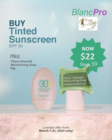 March Promo for BlancPro Tinted Sunscreen 50ml (warm beige)